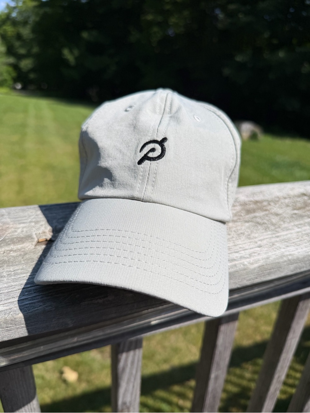 Peloton Gray Performance Adjustable Baseball Cap Hat Unisex